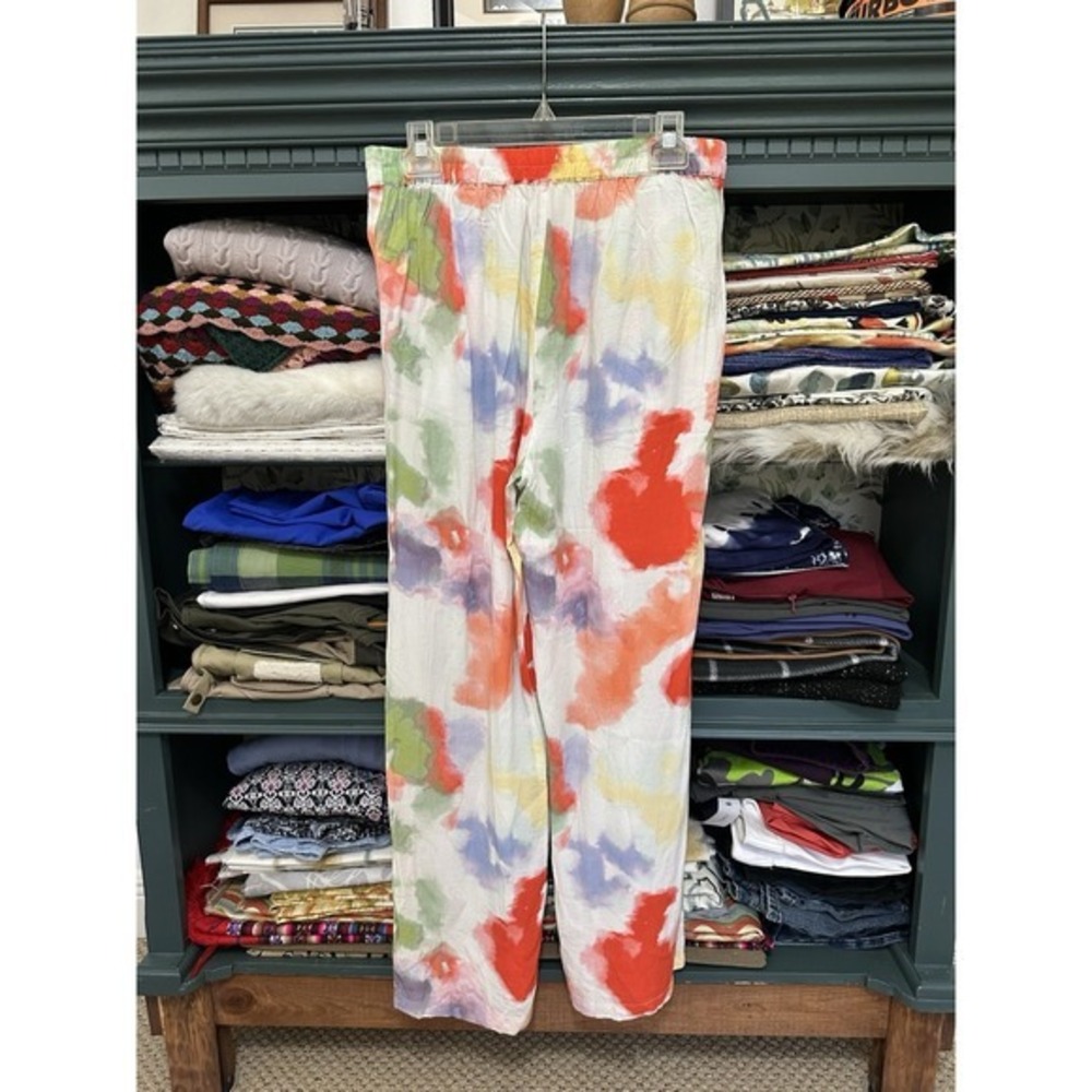 ICHI Cilovi Cloud Colorful Patterned Semi Wide Trouser Size 38 - Picture 6 of 10